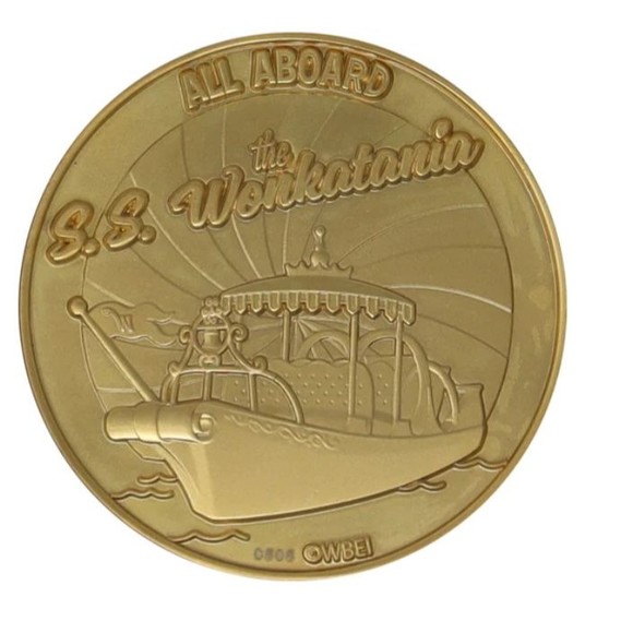 Willy Wonka Chocolate Factory Gold Coin Official Limited Edition Collectible - Picture 4 of 4